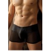 Boxer noir rayé opaque et transparent - LM2906-67BLK