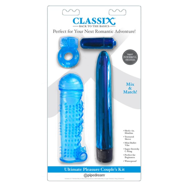 Coffret 4 sextoys bleu Classix - R545120