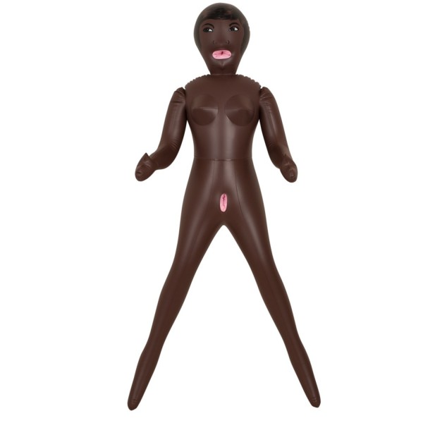 Poupée gonflable 3 orifices couleur noir - R511315