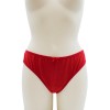 Culotte rouge en dentelle avec nœud en satin - PF09LRED