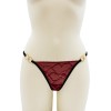 String bordeaux avec anneaux détachables - PM05GOPC-BRED