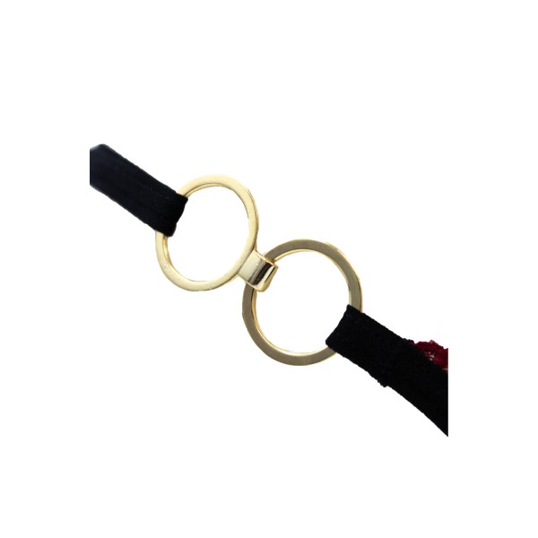 String bordeaux avec anneaux détachables - PM05GOPC-BRED