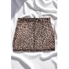 Jupe en résille transparente imprimé léopard Clara - LSN2