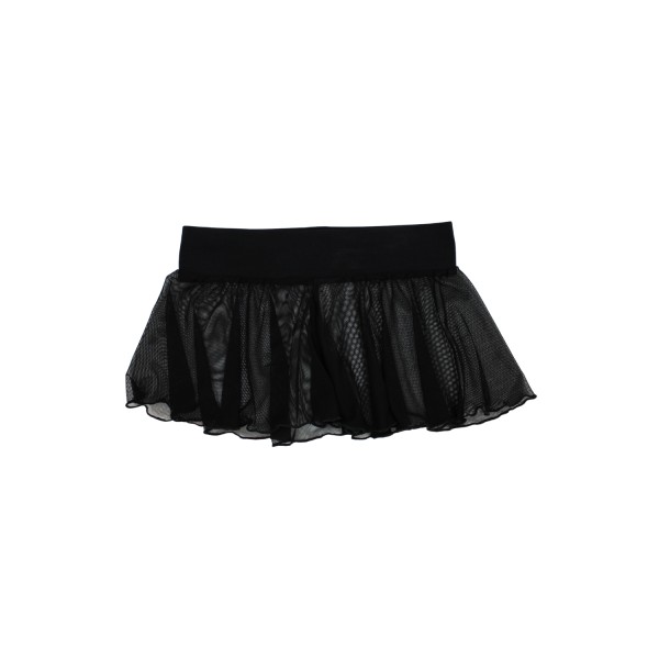 Mini jupe noire en résille transparente Stella - LSN3