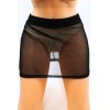 Jupe noire en résille transparente Maya - LSN1