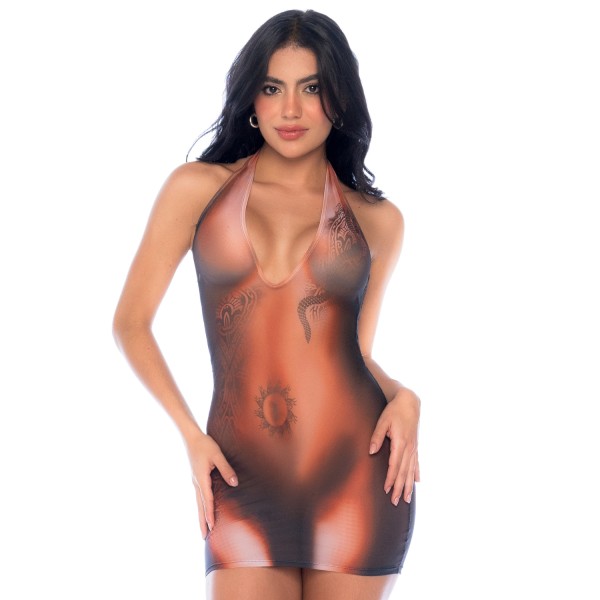 Robe Transparente Illusion Tattoo - MAL40010