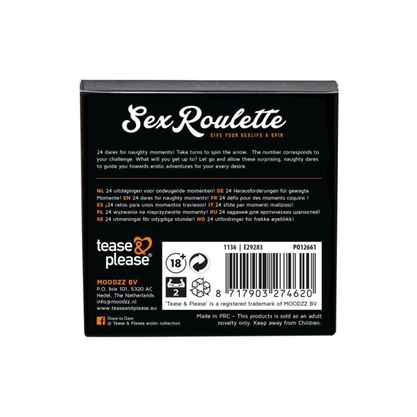 Jeu Sex Roulette 24 défis coquins - E29283