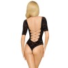 Body noir manche trois quart Salute me - PH0114BLK