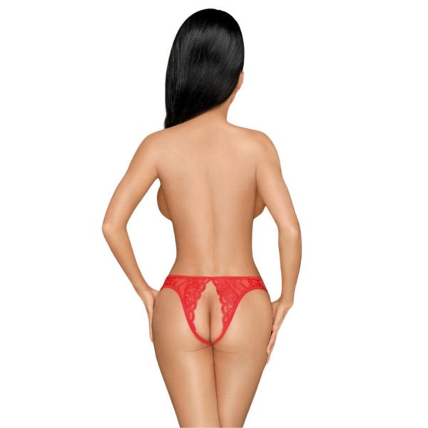 Culotte ouverte rouge Naughty valentine - PH0121RED