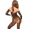 Bodystocking ouvert à l'entrejambe Noir Dreamy diva - PH0024BLK