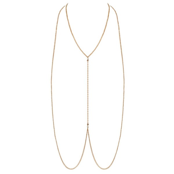 Chaîne de corps dorée avec strass - R24505006001