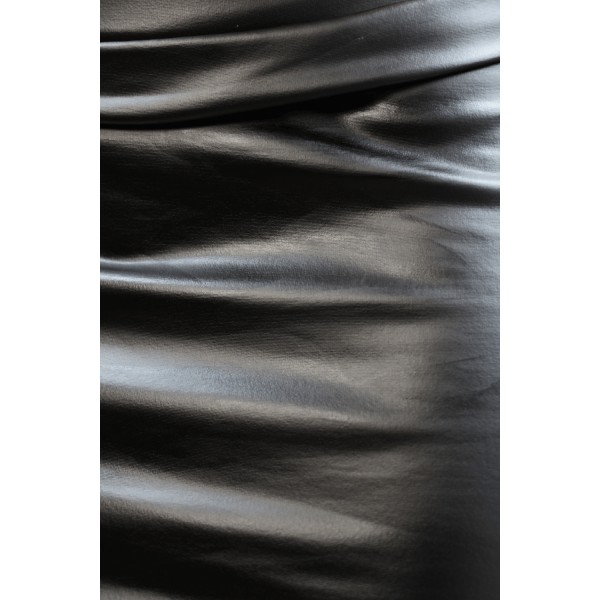 Jupe noire en simili cuir mat Sifia - LSL5-S