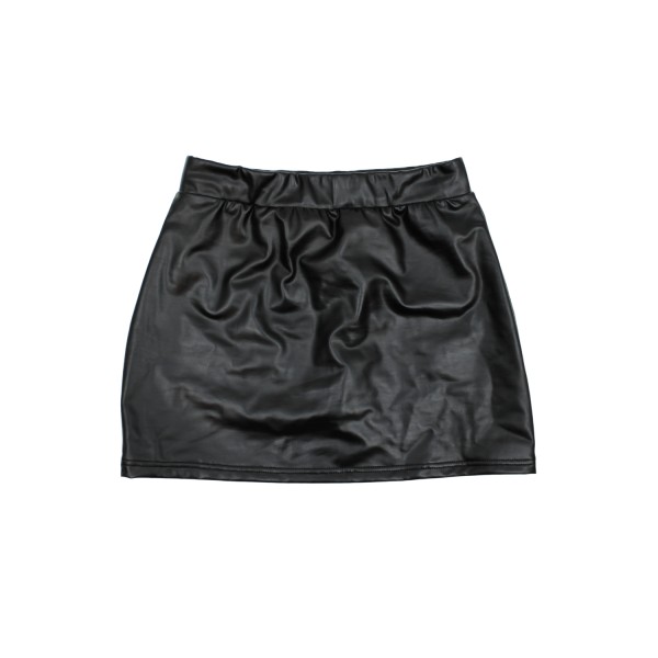 Jupe noire en simili cuir mat Sifia - LSL5-S