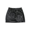 Jupe noire en simili cuir mat Sifia - LSL5-S