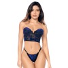 Ensemble 2 pièces Mapalé en velours floral - MAL8939BKB