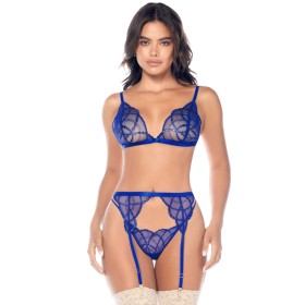 Ensemble sexy 3 pièces avec broderie brillante - MAL8944SAPP