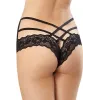 Tanga noir syle brésilien ornements croisés - DG1412BLK