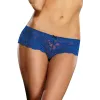 Shorty ouvert bleu court en dentelle - DG7177SAP