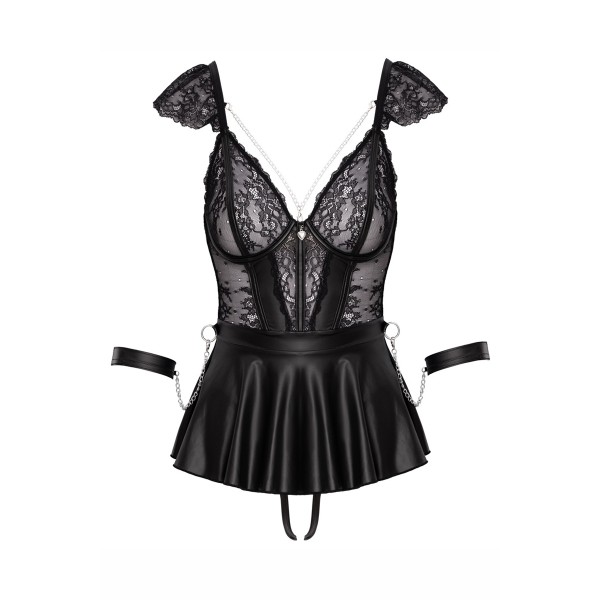 Ensemble 3 pièces lingerie Fetish - Cotelli Bondage