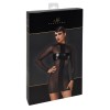 Mini robe tulle et wetlook Crossfire F369 - Noir Handmade