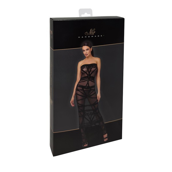 Robe bustier Bondesque F358 - Noir Handmade