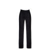 Pantalon en maille pailletée Onyx F374 - Noir Handmade