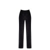 Pantalon en maille pailletée Onyx F374 - Noir Handmade