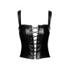 Top style corset Vixen F365 - Noir Handmade