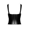 Top style corset Vixen F365 - Noir Handmade