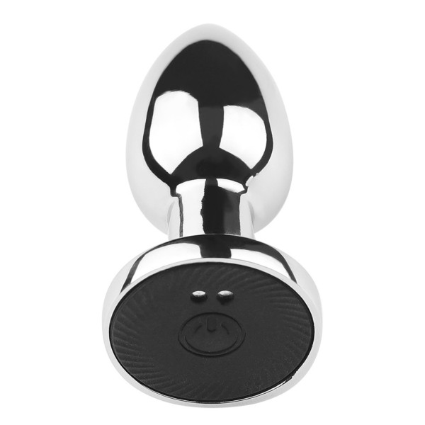 Plug vibrant acier inoxydable anal taille M avec télécommande, USB - RY-207-M