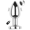 Plug vibrant acier inoxydable anal taille S avec télécommande, USB - RY-207-S