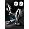 Plug vibrant acier inoxydable anal taille S avec télécommande, USB - RY-207-S