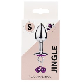 Plug bijou aluminium violet avec clochettes Taille S -  RY-001-A-ZB