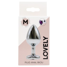 Plug bijou en aluminium bijou coeur violet Medium - RY-014PUR
