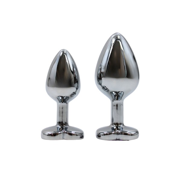 Plug bijou en aluminium bijou coeur violet Medium - RY-014PUR