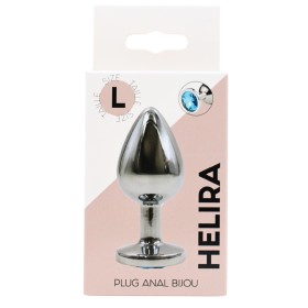Plug bijou en aluminium bijou bleu Large - RY-003LBL