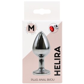 Plug bijou en aluminium bijou rouge Medium - RY-002RED
