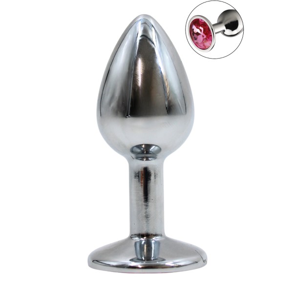 Plug bijou en aluminium bijou rose Small - RY-001PNK