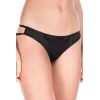 Culotte coquine noire effet cage sur les fesses - ML10010BLK