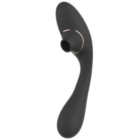 Stimulateur Clitoridien  Vibromasseur Point G 2-en-1 DINA Noir - WS-NV017BLK