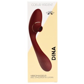 Stimulateur Clitoridien  Vibromasseur Point G 2-en-1 DINA Bordeaux - WS-NV017WIN
