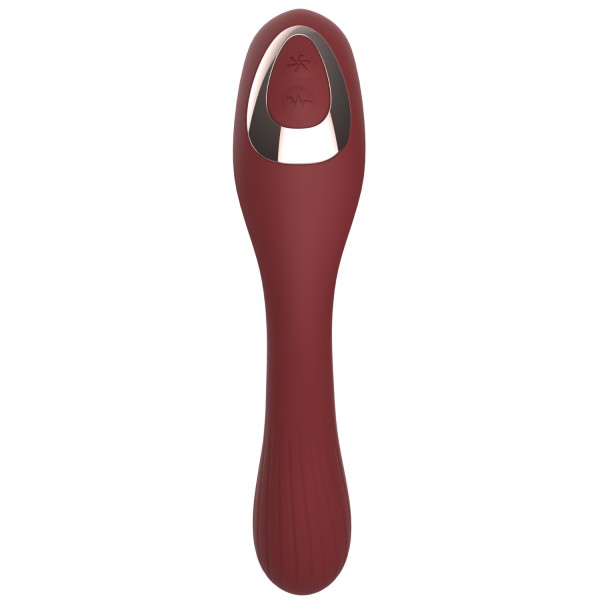 Stimulateur Clitoridien  Vibromasseur Point G 2-en-1 DINA Bordeaux - WS-NV017WIN