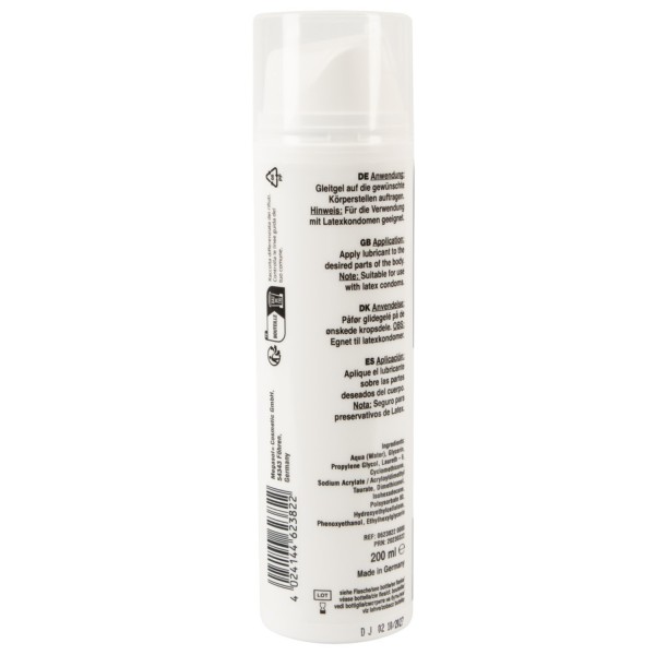 Gel Lubrifiant Fisting Longue Durée à Base Eau  Silicone 200 ml