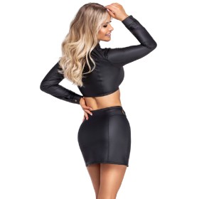 Ensemble top et jupe courte noir - Cottelli PARTY