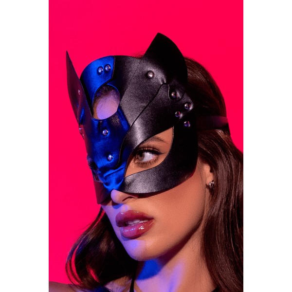 Masque félin en faux cuir - Mapalé