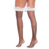 Bas résille noirs style soubrette mi‑cuisse - Mapalé