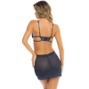 Nuisette bleu nuit et string assorti - REN51014-BLU