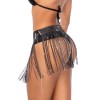 Jupe glamour à franges ornée de strass - Mapalé
