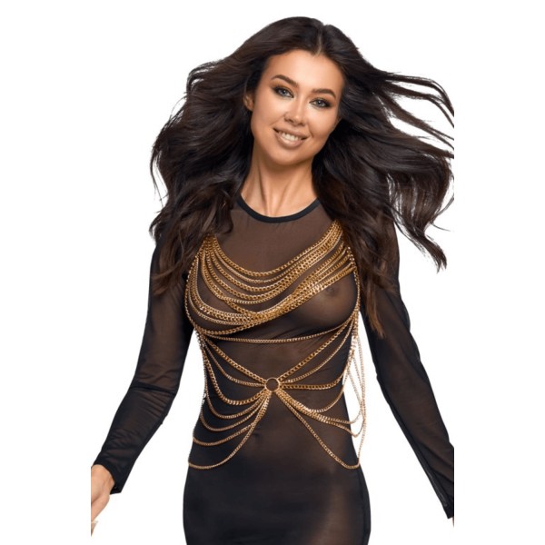 Chaîne de corps dorée glamour - Cottelli