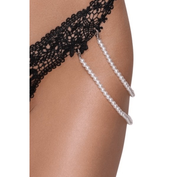 String dentelle  perles amovibles - Cottelli